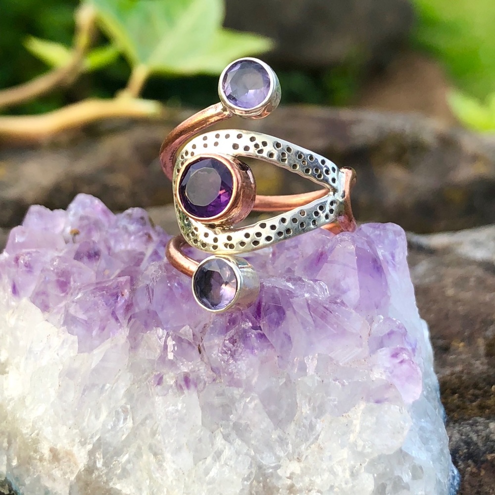 SOLD Amethyst Ring - Picture 6 of 8